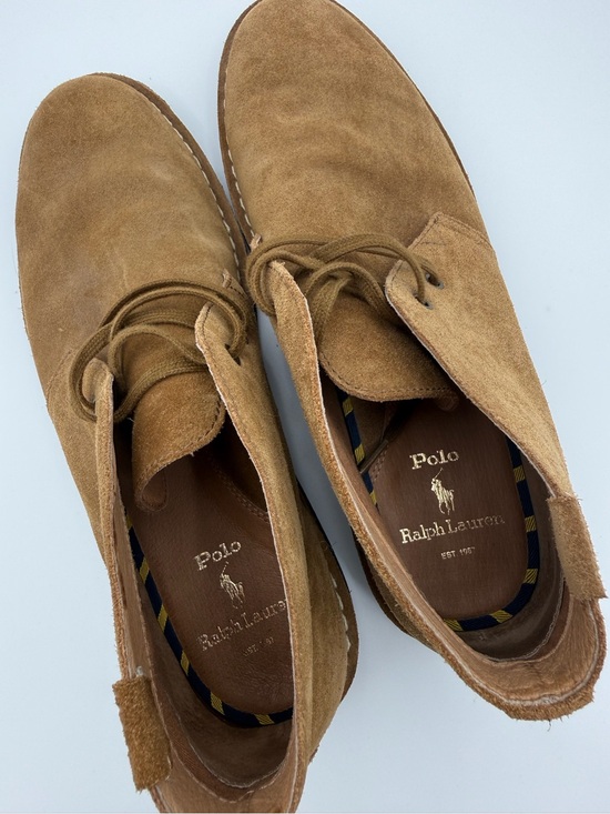 Polo Ralph Lauren Suede Chukka Boots Tan Lace Up Ankle Boots Men’s main image 8
